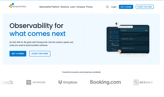 Honeycomb: Observability for what comes next.