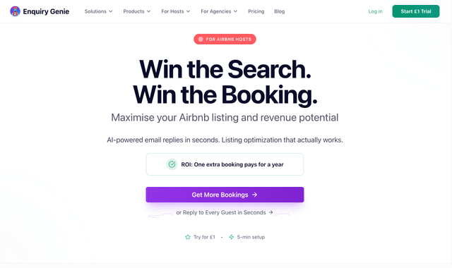Enquiry Genie: Maximise your Airbnb listing and revenue potential