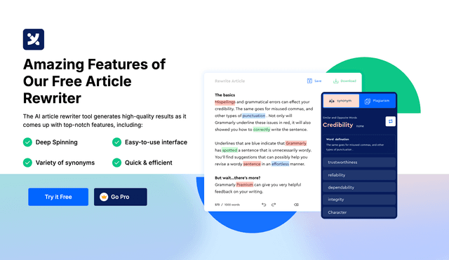 Rewrite Guru: AI-powered article rewriter that makes content unique, fast, and effortless.