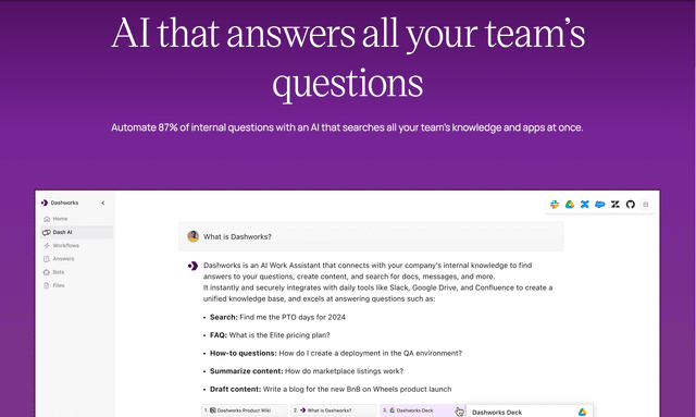 Dashworks: AI that answers all your team’s questions