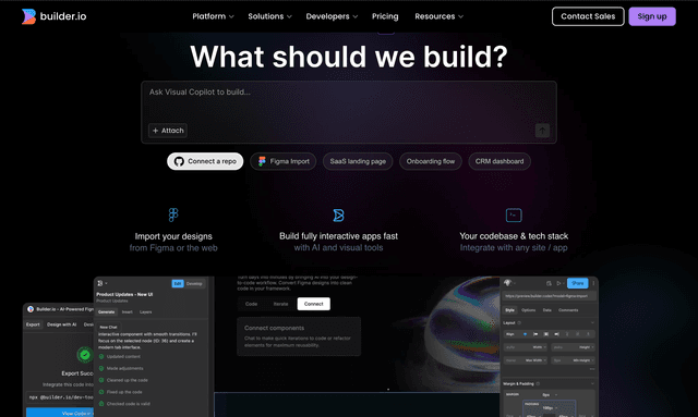 Builder.io website 