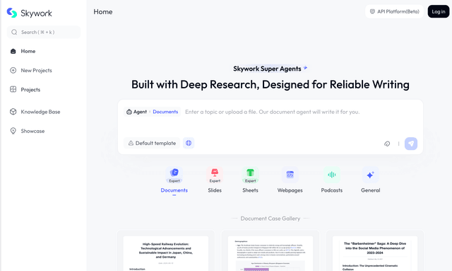 Built with Deep Research, Designed for Reliable Writing 
