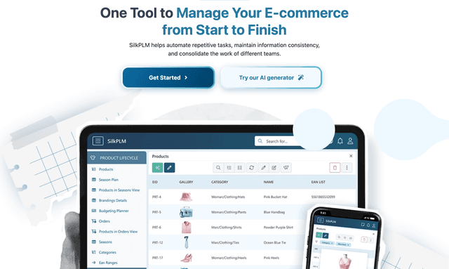 Silk Plm One Tool to Manage Your E-commerce from Start to Finish