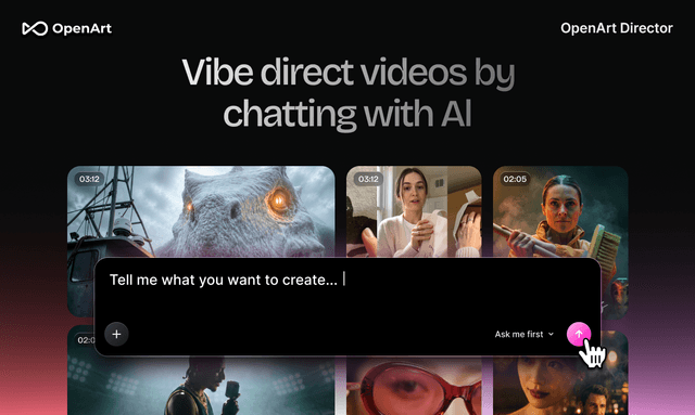 OpenArt: Vibe direct video by chatting with AI 