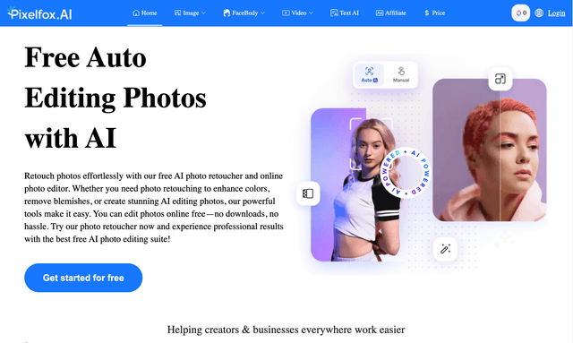 Pixelfox: Powerful AIPhoto Editor with a Comprehensive Toolkit