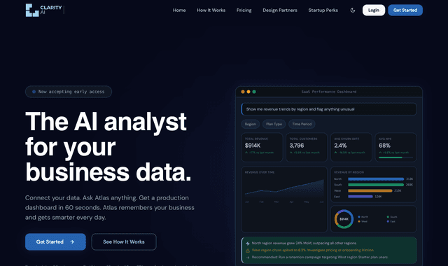 Clarity AI :The AI analyst for your business data.