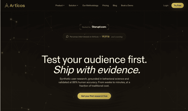 Articos :Test your audience first. Ship with evidence.