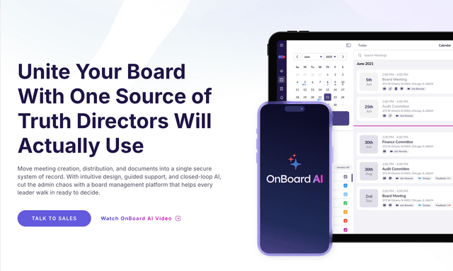 On Board: A board meetings should be simple, secure, and effective.