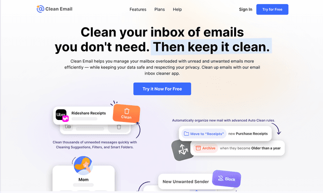 Clean your inbox of emails you don't need. Then keep it clean.