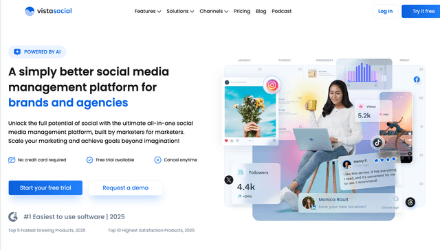 Vista Social: Social media platform your team will never outgrow