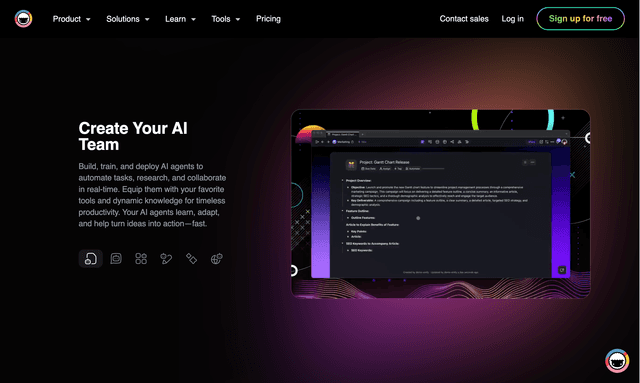 Taskade create your AI team 