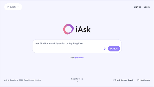 iAsk AI is an AI-powered search and answer engine