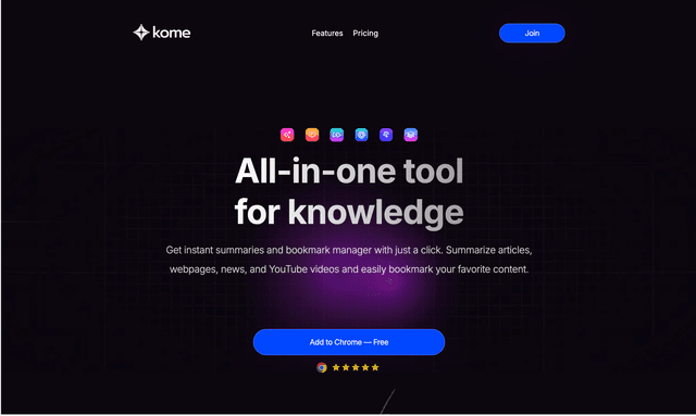 Kome: All-in-one tool for knowledge