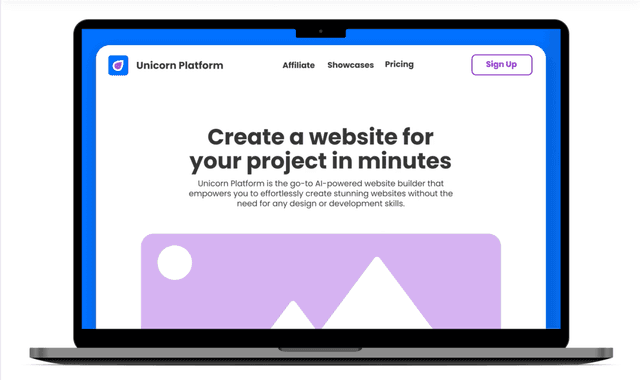 Unicorn Platform :Sexy landing page builder for startups