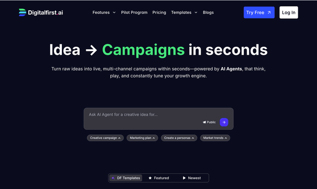 Digital First AI marketing platform 