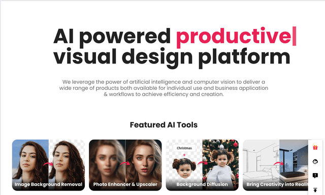 Cutout.pro is an AI-powered visual editing platform