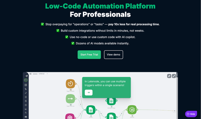 Latenode: Low-code automation platform 
