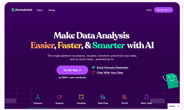 Formula Bot Make Data Analysis  Easier, Faster, & Smarter  with AI