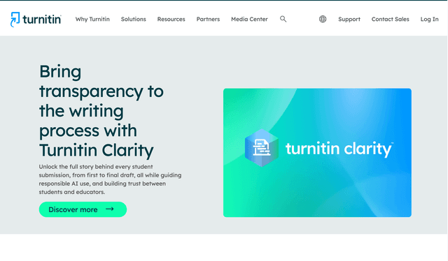 Turnitin Advance learning with an AI writing detection