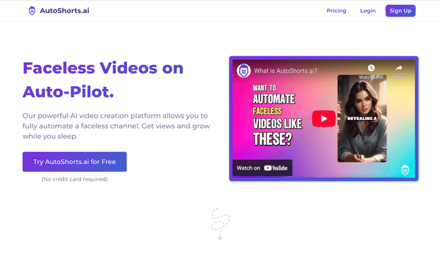 Autoshorts Faceless Videos on Auto-Pilot