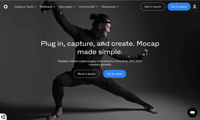 Rokoko :Plug in, capture, and create. Mocap made simple.