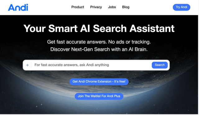 Andi: Your smart AI search assistant