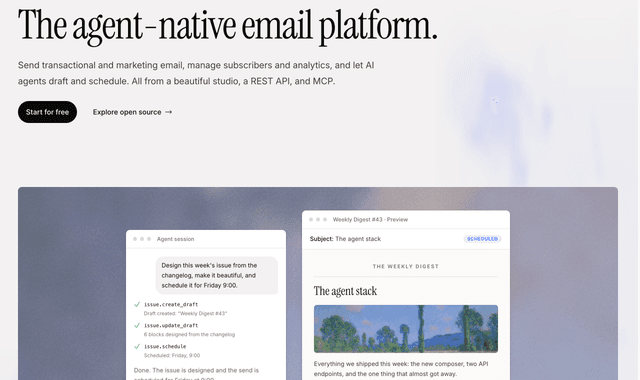 Mailtea: The agent-native email platform.
