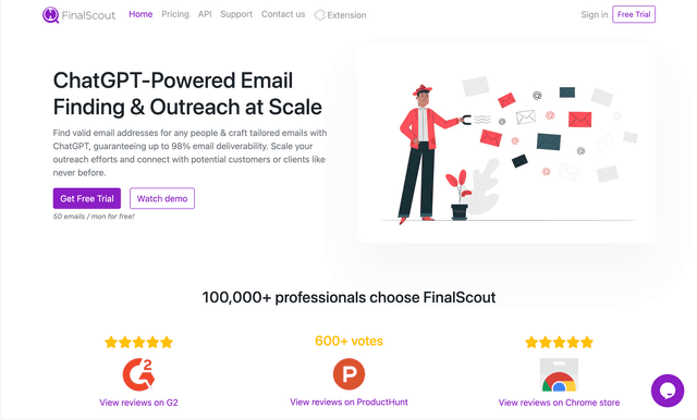 FinalScout is a LinkedIn-focused lead generation and outreach tool.