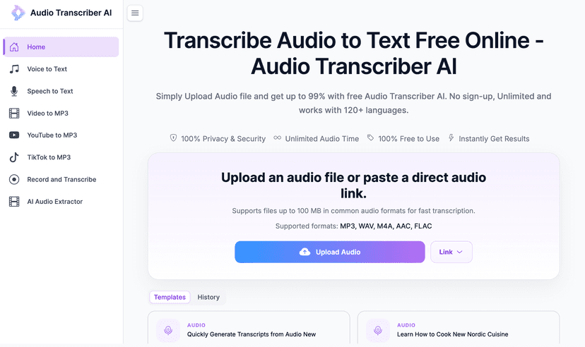 Audio Transcriber AI