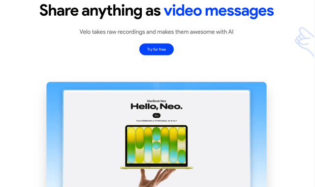 Velo :Share anything as video messages