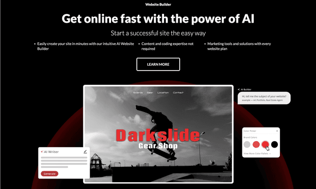 Domain.com get online fast with the power of AI