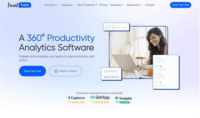 Flowtrack: Engage and empower your teams to stay productive and active.