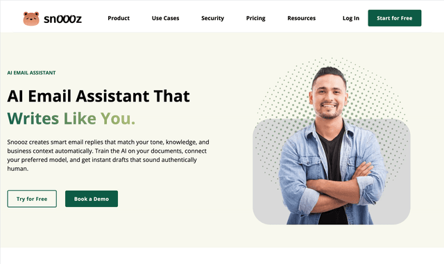 Snoooz AI :AI that drafts, replies, routes, and follows up on email