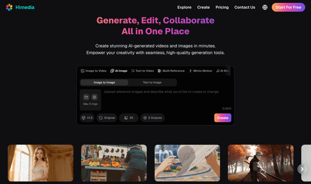 Himedia : Generate, Edit, Collaborate All in One Place