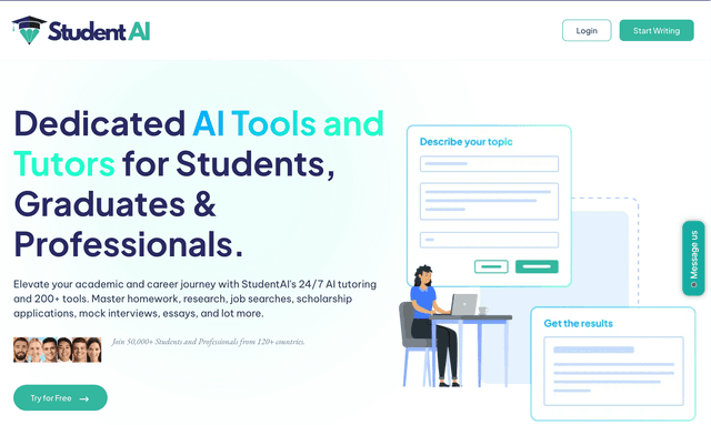  Dedicated AI Tools and Tutors for Students, Graduates & Professionals.