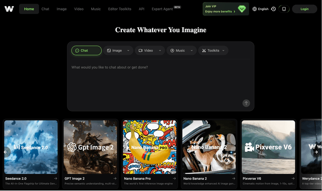 WeryAI is a next-generation multimodal content creation platform.