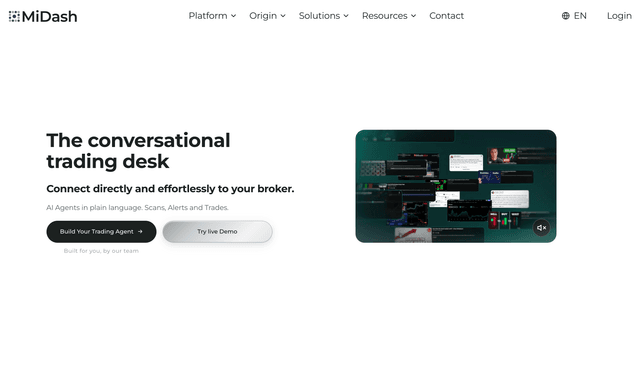 Mi Dash AI :Simple Conversations. Gain an edge in financial markets with specialised AI