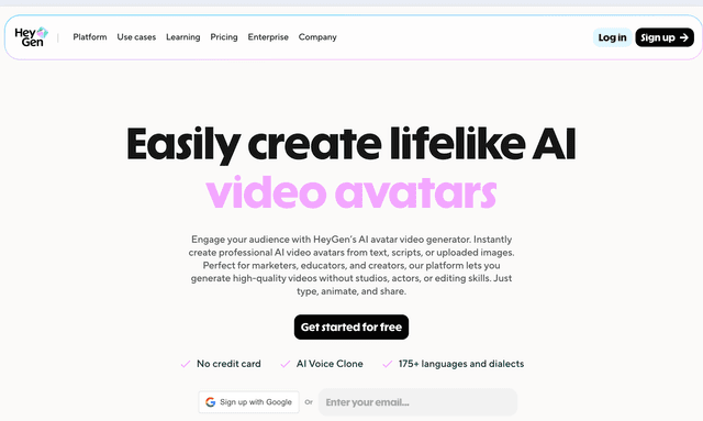 HeyGen: Easily create lifelike AI video avatars
