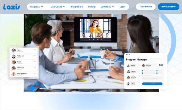 Laxis is an AI-powered meeting assistan