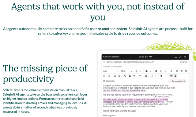 Salesloft: Agents that work with you, not instead of you