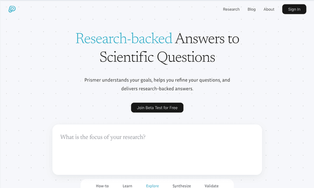 Prismer AI: Research-backed Answers to Scientific Questions