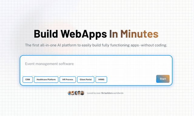Probz AI Build WebApps In Minutes