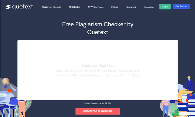 Quetext plagiarism checker