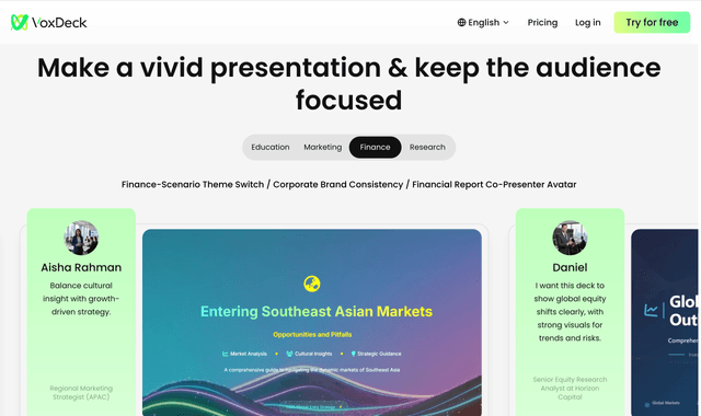 Vox Deck:Create captivating slides effortlessly