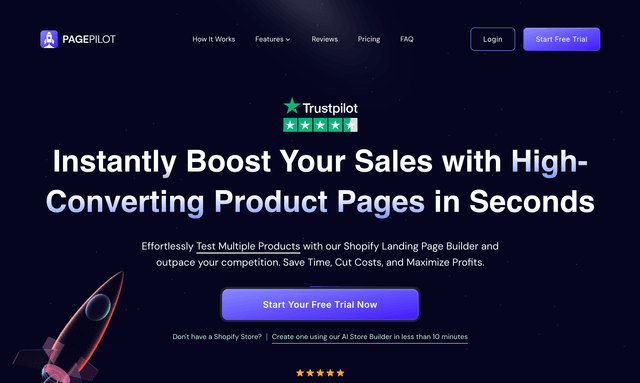 Page Pilot: Instantly Boost Your Sales with High-Converting Product Pages in Seconds