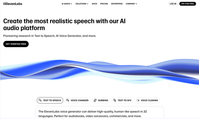 Eleven Labs: The most realistic voice AI platform