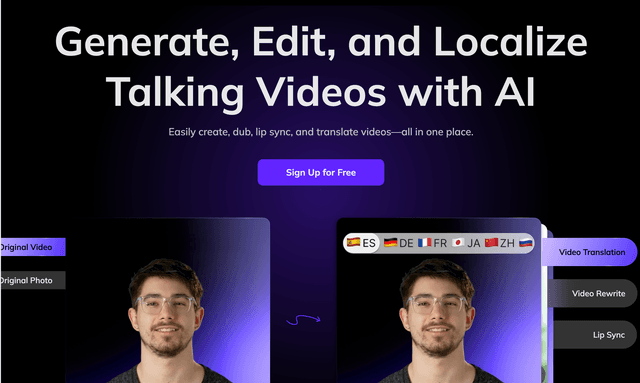 Vozo Generate, Edit, and Localize Talking Videos with AI