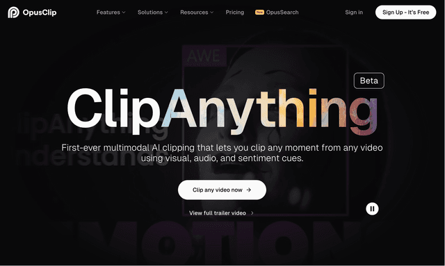 Opus Clip Anything