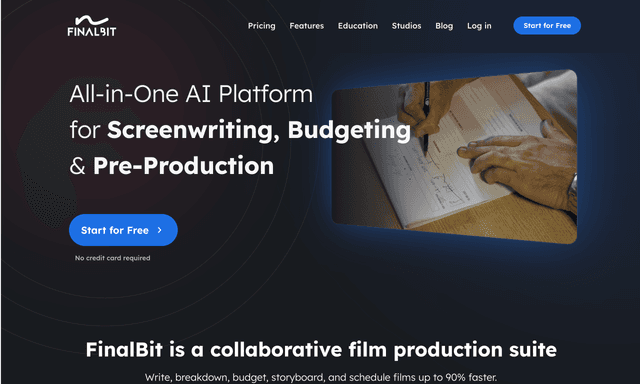 FinalBit AI is an all-in-one filmmaking platform