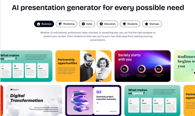 Decksy :AI-powered presentations in minutes